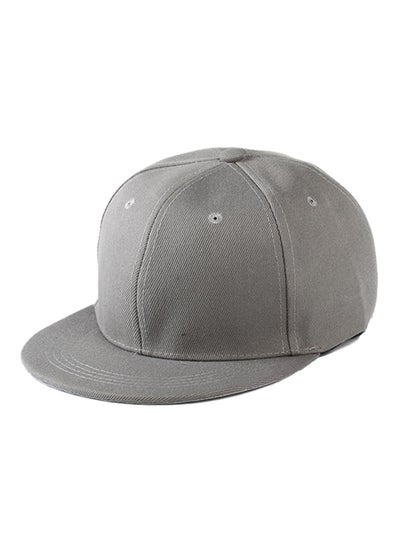 Buy Snapback Adjustable B-Boy Cap Grey in UAE