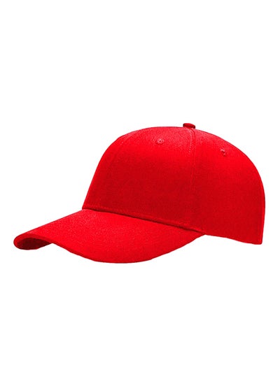اشتري قبعة هيب هوب بكبّاسات خلفية أحمر في الامارات