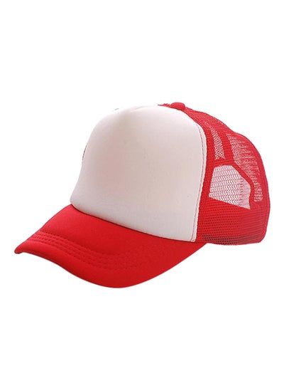 Buy Adjustable Trucker Baseball Cap Red/White in UAE