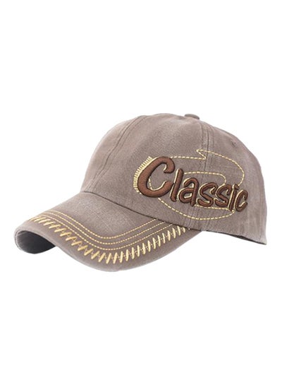 Buy Retro Baseball Cap Brown in UAE