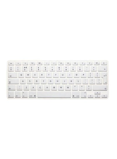 اشتري Arabic English Keyboard Cover For Macbook Pro Air 13/15-Inch White في مصر