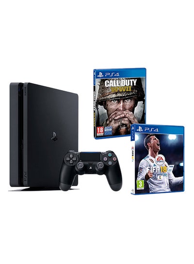 At understrege Mount Bank trussel PlayStation 4 Slim 1TB Console With 2 Games (Call Of Duty: WWII And FIFA  18) price in UAE | Noon UAE | kanbkam