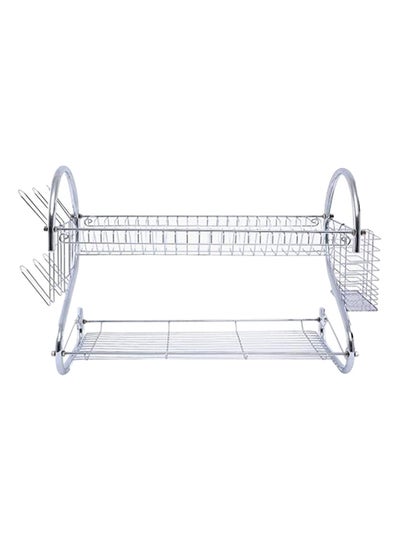 اشتري 2-Layer Dish Rack Silver 550x250x395mm في الامارات