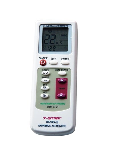 Buy Compact Universal AC Remote K100A2 White in Saudi Arabia