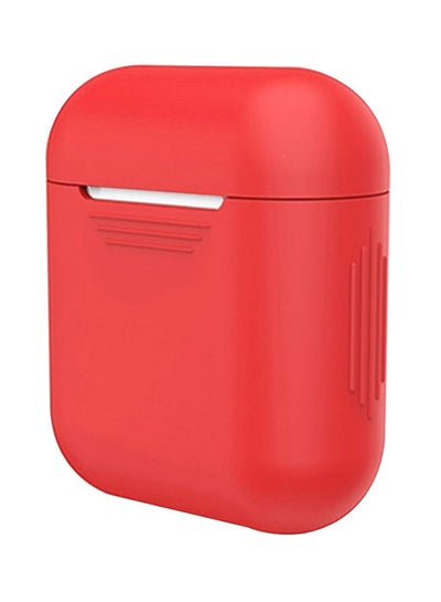 Buy Protective Charging Case Cover For Apple AirPods Red in Saudi Arabia
