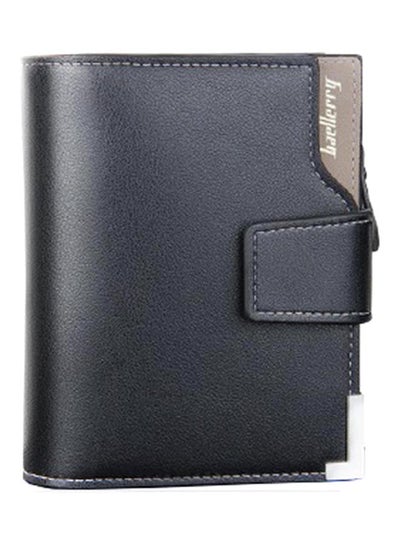 Buy Korean Style Multifunctional Flap Wallet Black in Saudi Arabia