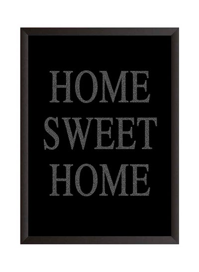 اشتري لوحة فنية تحمل عبارة "Home Sweet Home" بإطار من الخشب بأبعاد 32 × 22 سم متعددة الألوان متعدد الألوان 32x22سم في السعودية