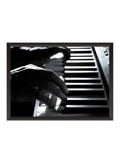 Buy Wall Art Painting With Frame Black/White 22x32cm in Saudi Arabia