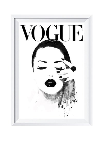 Vogue Wall Art Painting With Frame White/Black 32x22centimeter price in ...