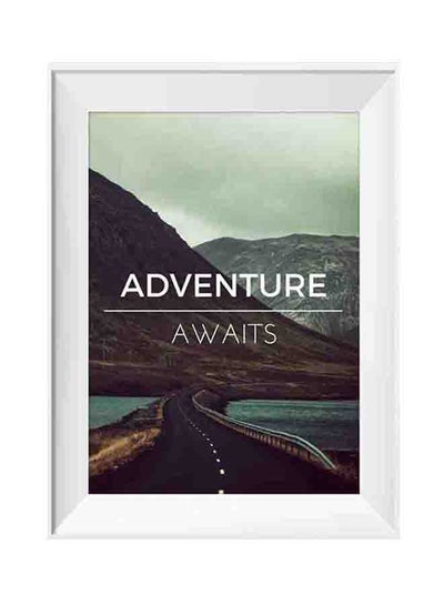 Buy Adventure Awaits Wall Art Painting With Frame Multicolour 32x22cm in Saudi Arabia