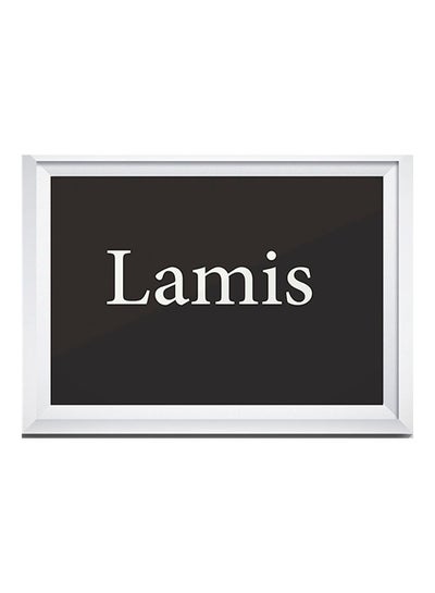 Buy Lamis Name Wall Art Painting With Frame Black/White 32x22x2cm in Saudi Arabia