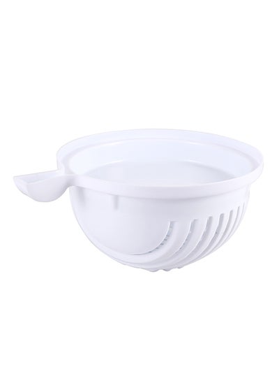 Buy Salad Cutter Bowl White in UAE