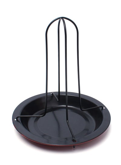 Buy Upright Chicken Roaster Rack Black/Red in Saudi Arabia