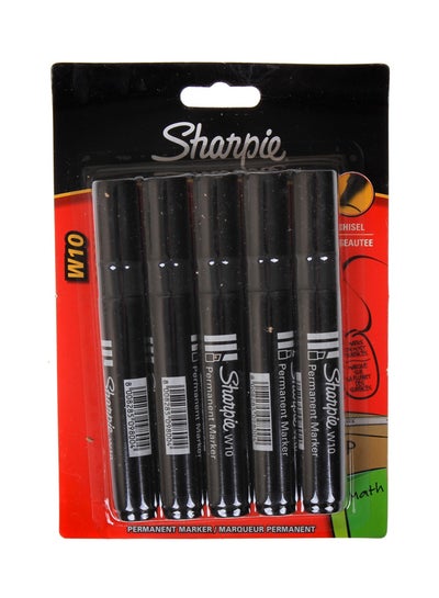 Buy Pack Of 5 Permanent Marker Black in UAE