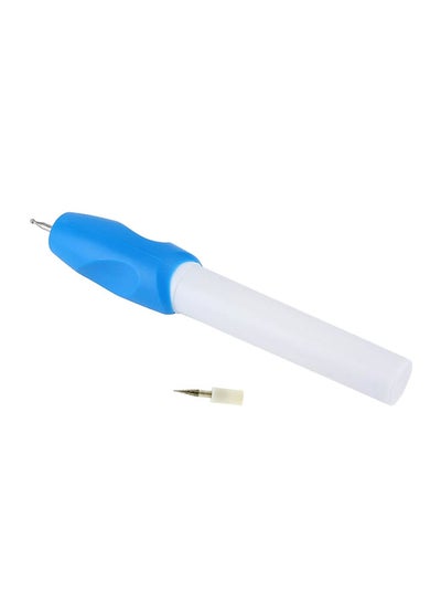 Buy Electric Engraving Pen Blue/White 17.5cm in Saudi Arabia