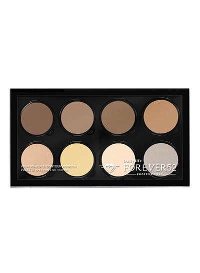 Buy 8-Color Highlighter And Contour FHC001 in UAE