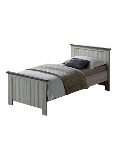 Buy Emily Single Bed Grey 120 x 200cm in UAE