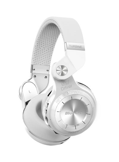 Buy Over-Ear Bluetooth Headphones With Mic White/Silver in UAE