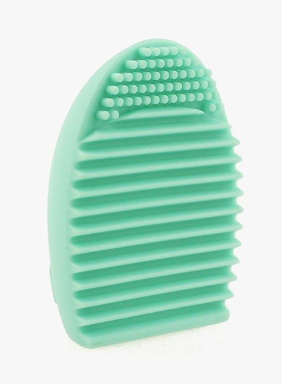 Buy Silicone Egg Makeup Brush Cleaning Tool Mint Green in UAE