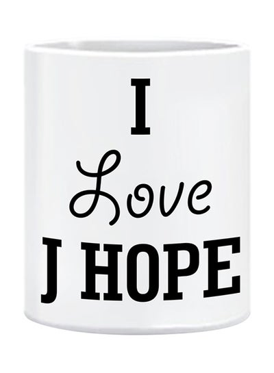 Buy I Love J Hope Printed Mug White in UAE