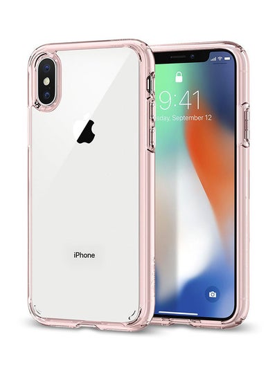 Buy Polycarbonate Ultra Hybrid Case For iPhone X Rose Crystal in Egypt