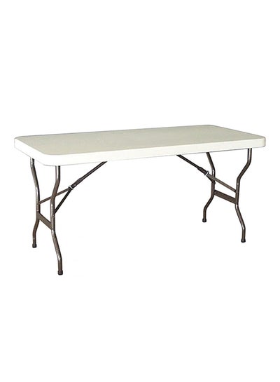 Buy Foldable Blow Mould Table White 182x76x5centimeter in Saudi Arabia