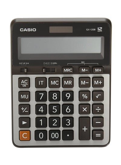اشتري آلة حاسبة قياسية تتسع لـ 12 رقماً رمادي/أسود في الامارات