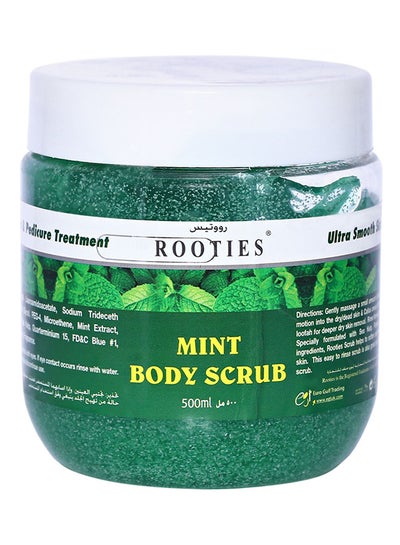 Buy Mint Body Scrub Green 500ml in UAE