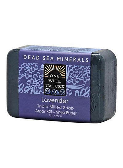 Buy Lavender Triple Milled Soap Purple 200grams in UAE