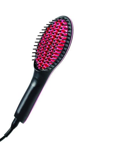 Buy Hair Straightening Brush Pink/Black in UAE