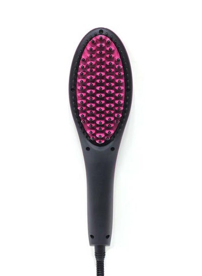 Buy Hair Straightening Brush Pink/Black in Egypt
