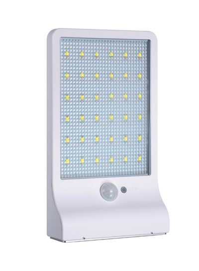 اشتري مصباح بـ 36 شمعة LED يعمل بالطاقة الشمسية، ومزود بجهاز استشعار حركة أبيض 120x190x35ملليمتر في الامارات