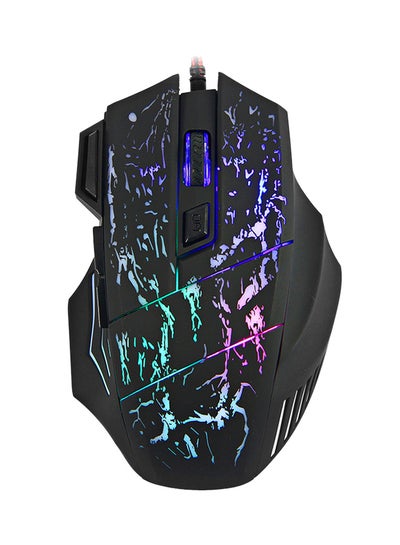 Buy 3200DPI Gaming Mouse USB Wired 7-Buttons Black in Saudi Arabia