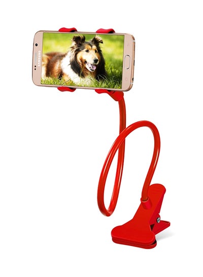 Buy 360° Rotating Lazy Mobile Holder Mount Red in UAE