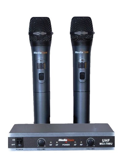 Buy MCI Karaoke System With 2 Wireless Microphone 799U Black in UAE