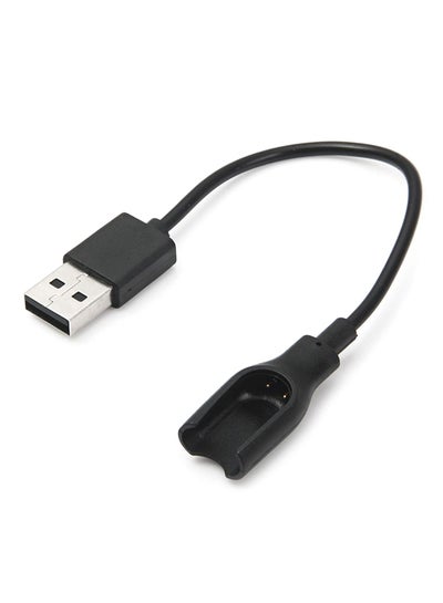 اشتري كابل شحن USB لسوار مي + السوار الذكي 17.7سنتيمتر أسود في السعودية