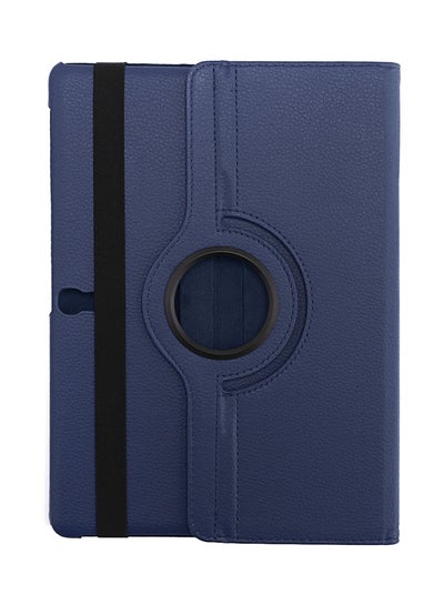 Buy Lichee Pattern Smart Case Cover For Samsung Galaxy Tab S 10.5 T800/T801/T805 LTE Sapphire Blue in UAE