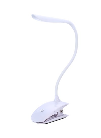 Buy LED Table Lamp With Clip And Touch Switch White in UAE