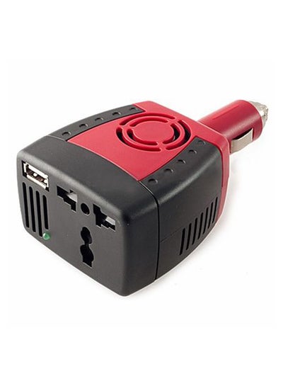 Buy USB Car Power Inverter Black/Red in Saudi Arabia