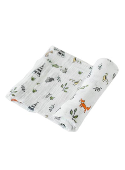 Buy Cotton Muslin Single Swaddle Forest Friends in UAE