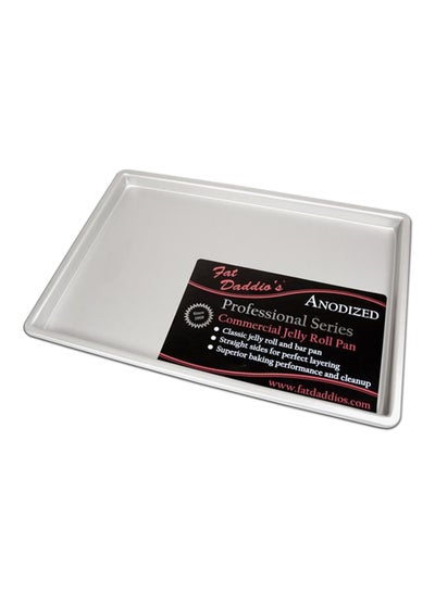 Fat Daddio's POB-10151 Anodized Aluminum Jelly Roll Pan, 10 x 15 x 1 Inch