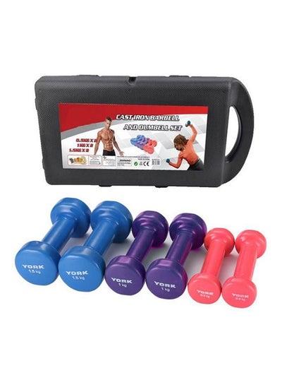 Buy Vinyl Covered Dumbbell Set 10kg in UAE