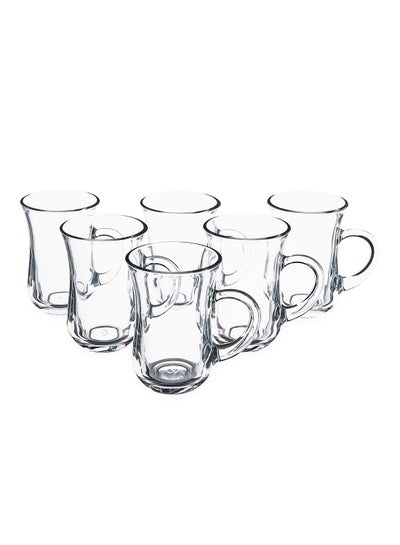 اشتري 6-Piece Keyif Tea Glass Set Clear في الامارات