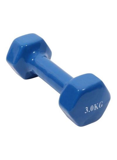 Buy Vinyl Coated Fixed Weight  Dumbbell 3kg in Saudi Arabia