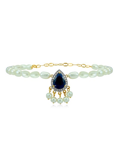 Buy 18K Gold Royal Indian Sapphire Bracelet in UAE