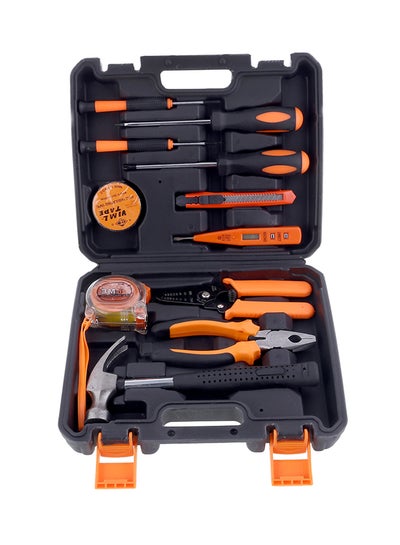 Buy 11-Piece Heavy Duty Tool Set Black/Orange/Silver in Saudi Arabia