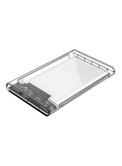 Buy 2.5 Inch Transparent USB 3.0 Hard Drive Enclosurey clear in Egypt