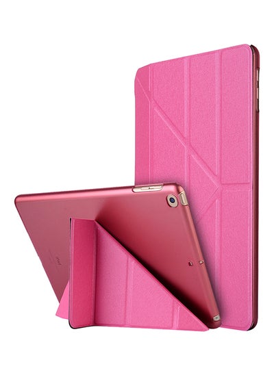 Buy Soft TPU Leather Flip Case Cover Apple iPad 2017 A1822 A1823 9.7-Inch Rose Red in Saudi Arabia