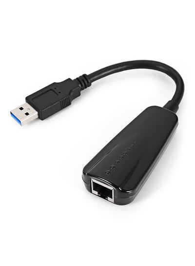 Buy USB To RJ45 External Gigabit Ethernet Adapter For 10/100/1000 Network Black in Egypt