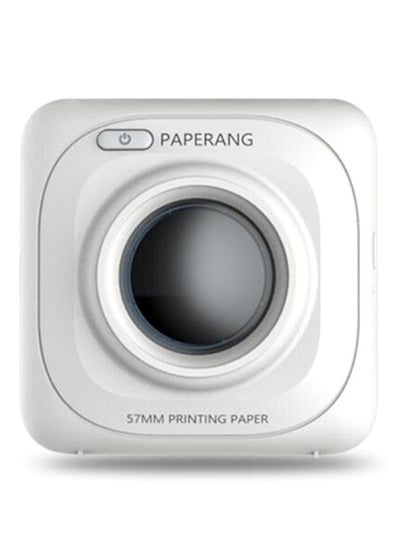 اشتري طابعة صور محمولة تعمل بالبلوتوث 4.0 طراز PAPERANG P1 أبيض في الامارات